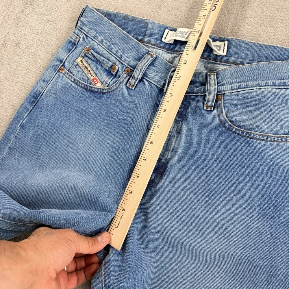 Diesel Kulter Straight Leg Jeans in Blue Men 30x34 Button Fly Made in‎ Italy